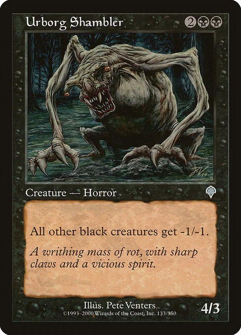 Urborg Shambler, carta Magic di tipo Creature — Horror illustrata da Pete Venters