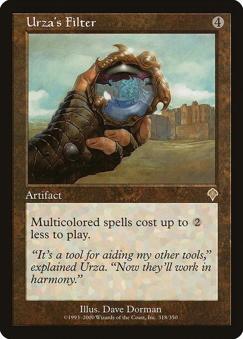 Urza's Filter, carta Magic di tipo Artifact illustrata da Dave Dorman