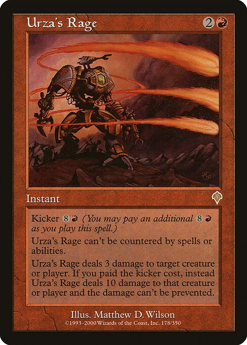 Urza's Rage, carta Magic di tipo Instant illustrata da Matthew D. Wilson