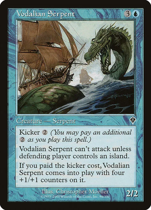 Vodalian Serpent, carta Magic di tipo Creature — Serpent illustrata da Christopher Moeller