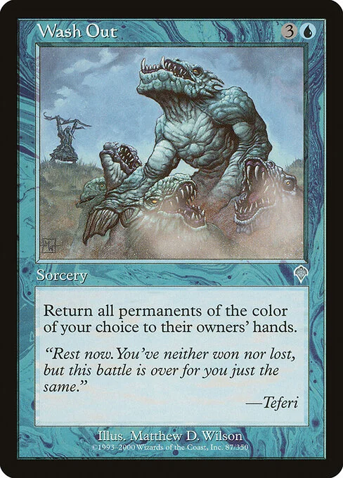 Wash Out, carta Magic di tipo Sorcery illustrata da Matthew D. Wilson