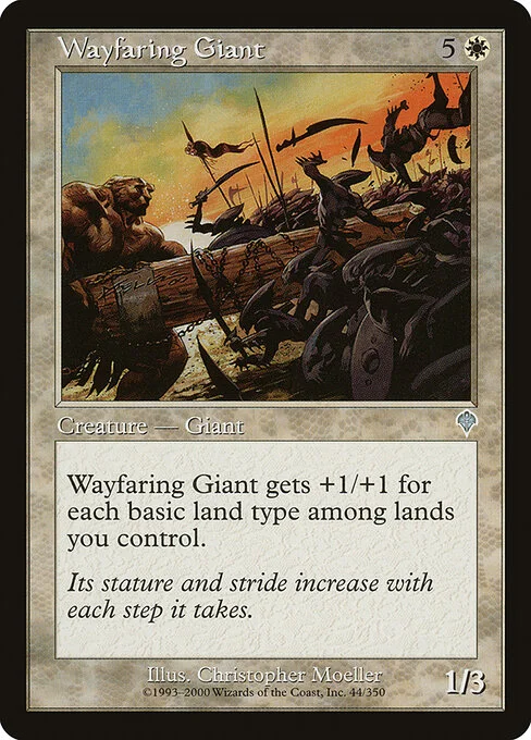 Wayfaring Giant, carta Magic di tipo Creature — Giant illustrata da Christopher Moeller
