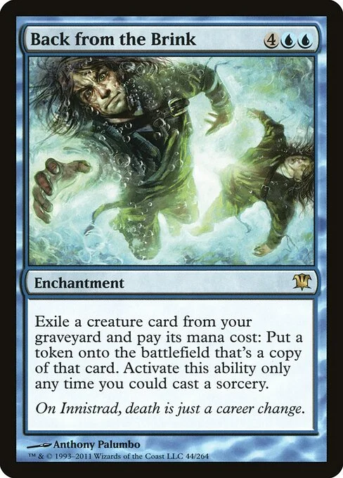 Back from the Brink, carta Magic di tipo Enchantment illustrata da Anthony Palumbo