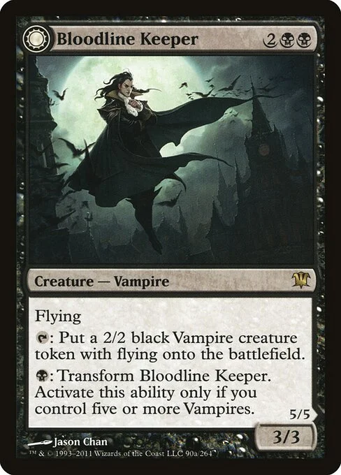 Bloodline Keeper // Lord of Lineage, carta Magic di tipo Creature — Vampire // Creature — Vampire illustrata da Jason Chan