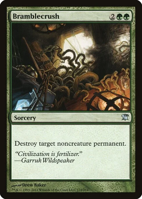 Bramblecrush, carta Magic di tipo Sorcery illustrata da Drew Baker