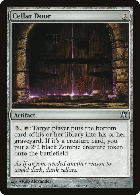 Cellar Door, carta Magic di tipo Artifact illustrata da Rob Alexander
