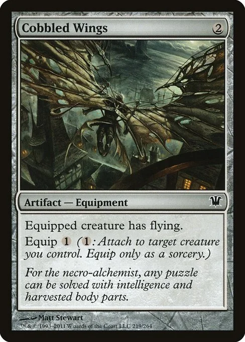 Cobbled Wings, carta Magic di tipo Artifact — Equipment illustrata da Matt Stewart