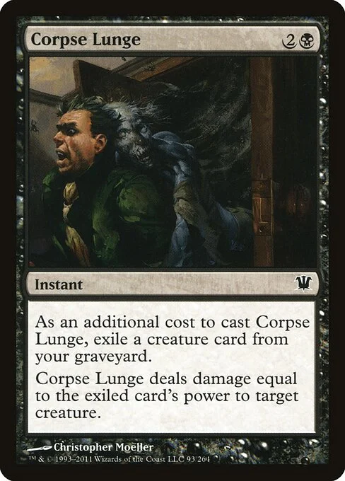 Corpse Lunge, carta Magic di tipo Instant illustrata da Christopher Moeller