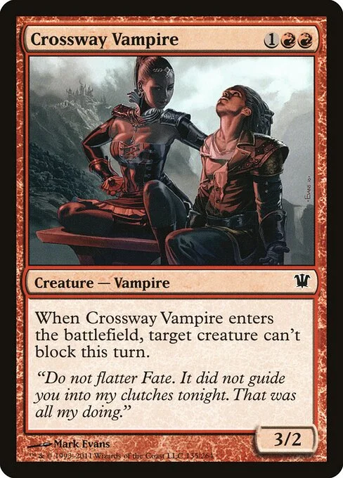Crossway Vampire, carta Magic di tipo Creature — Vampire illustrata da Mark Evans