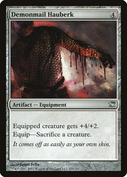 Demonmail Hauberk, carta Magic di tipo Artifact — Equipment illustrata da Jason Felix