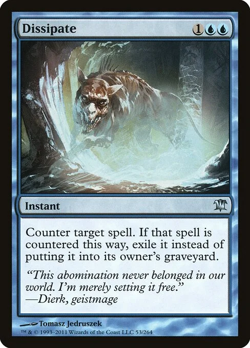 Dissipate, carta Magic di tipo Instant illustrata da Tomasz Jedruszek