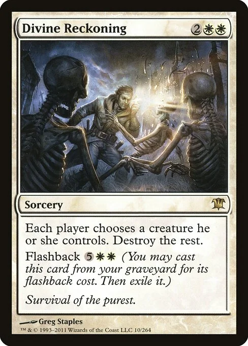Divine Reckoning, carta Magic di tipo Sorcery illustrata da Greg Staples