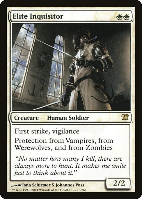 Elite Inquisitor, carta Magic di tipo Creature — Human Soldier illustrata da Jana Schirmer & Johannes Voss