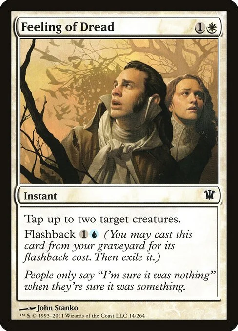 Feeling of Dread, carta Magic di tipo Instant illustrata da John Stanko