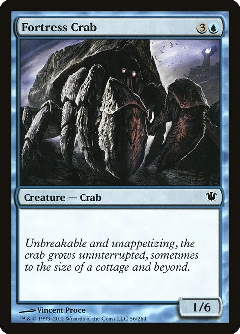 Fortress Crab, carta Magic di tipo Creature — Crab illustrata da Vincent Proce