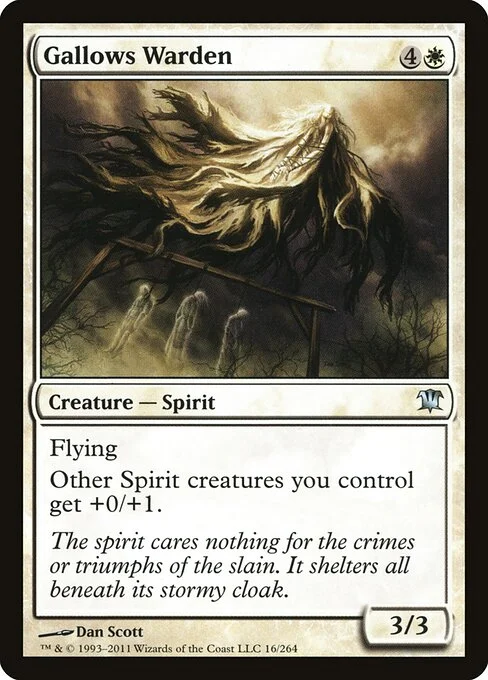 Gallows Warden, carta Magic di tipo Creature — Spirit illustrata da Dan Murayama Scott