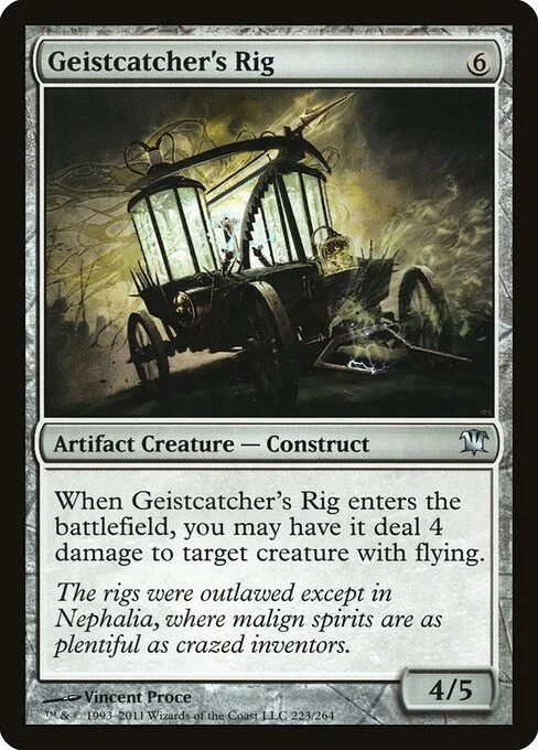 Geistcatcher's Rig, carta Magic di tipo Artifact Creature — Construct illustrata da Vincent Proce