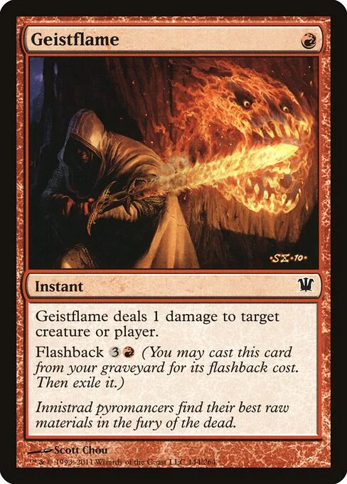 Geistflame, carta Magic di tipo Instant illustrata da Scott Chou