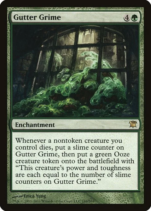 Gutter Grime, carta Magic di tipo Enchantment illustrata da Erica Yang