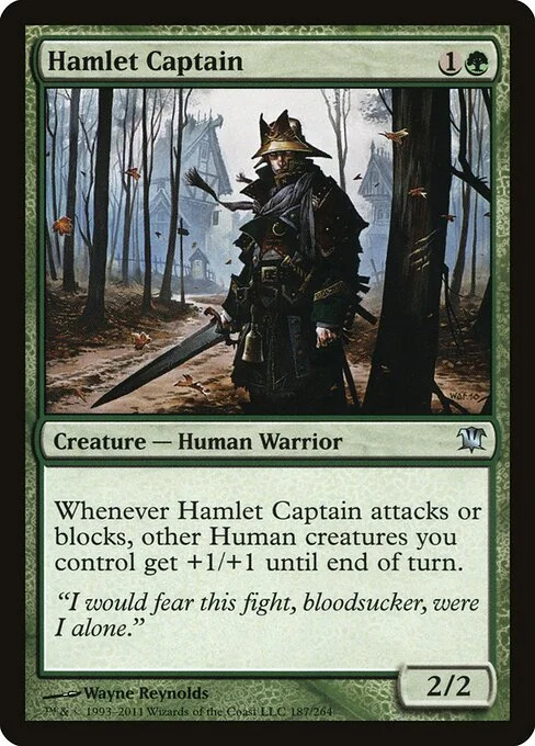 Hamlet Captain, carta Magic di tipo Creature — Human Warrior illustrata da Wayne Reynolds