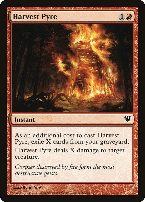 Harvest Pyre, carta Magic di tipo Instant illustrata da Ryan Yee