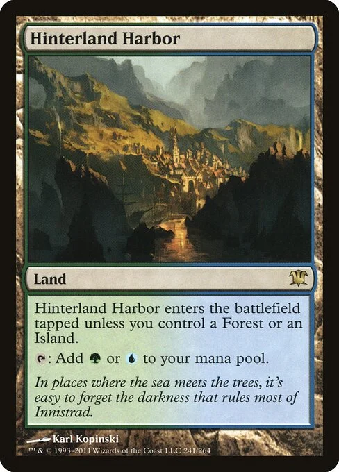Hinterland Harbor, carta Magic di tipo Land illustrata da Karl Kopinski