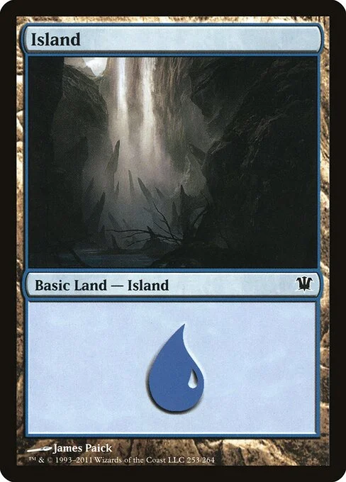Island, carta Magic di tipo Basic Land — Island illustrata da James Paick