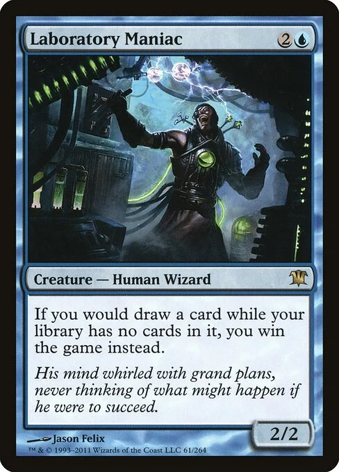 Laboratory Maniac, carta Magic di tipo Creature — Human Wizard illustrata da Jason Felix