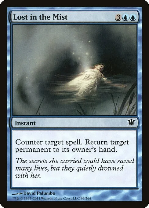 Lost in the Mist, carta Magic di tipo Instant illustrata da David Palumbo
