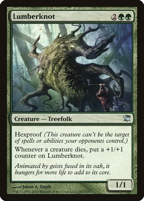Lumberknot, carta Magic di tipo Creature — Treefolk illustrata da Jason A. Engle