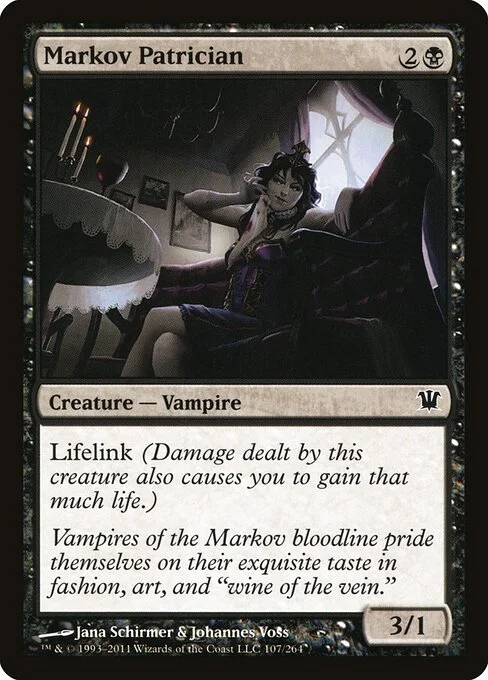 Markov Patrician, carta Magic di tipo Creature — Vampire illustrata da Jana Schirmer & Johannes Voss