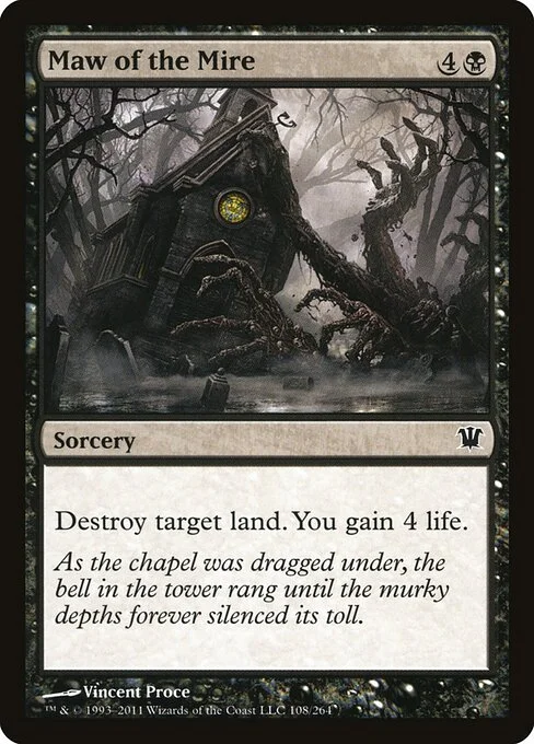 Maw of the Mire, carta Magic di tipo Sorcery illustrata da Vincent Proce