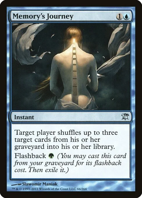 Memory's Journey, carta Magic di tipo Instant illustrata da Slawomir Maniak