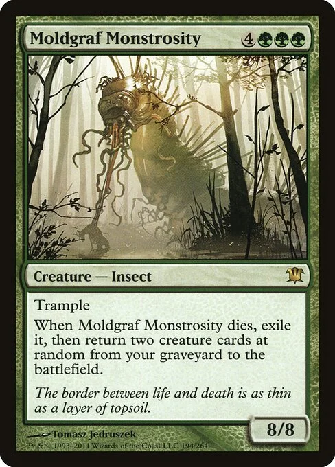 Moldgraf Monstrosity, carta Magic di tipo Creature — Insect illustrata da Tomasz Jedruszek