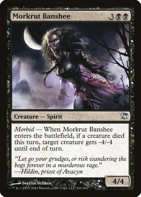Morkrut Banshee, carta Magic di tipo Creature — Spirit illustrata da Svetlin Velinov