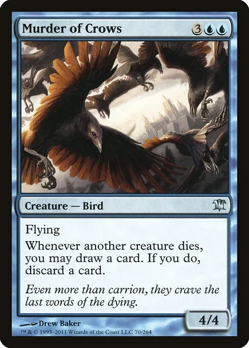 Murder of Crows, carta Magic di tipo Creature — Bird illustrata da Drew Baker