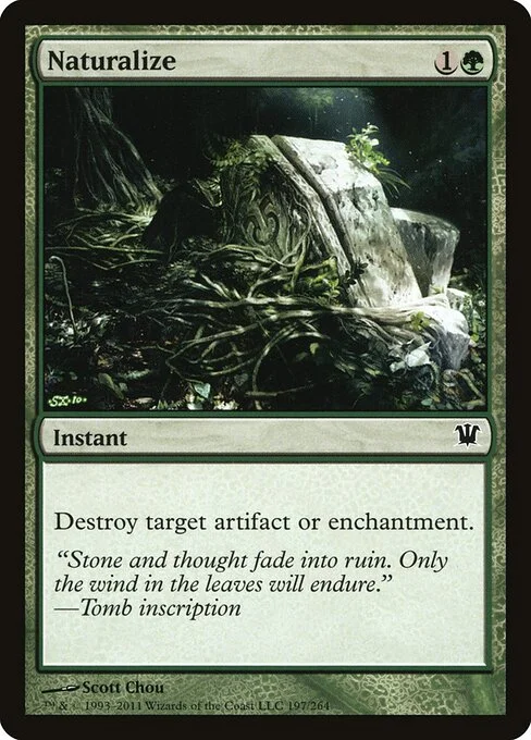 Naturalize, carta Magic di tipo Instant illustrata da Scott Chou