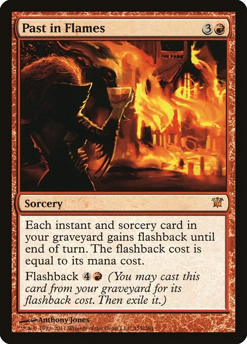 Past in Flames, carta Magic di tipo Sorcery illustrata da Anthony Jones