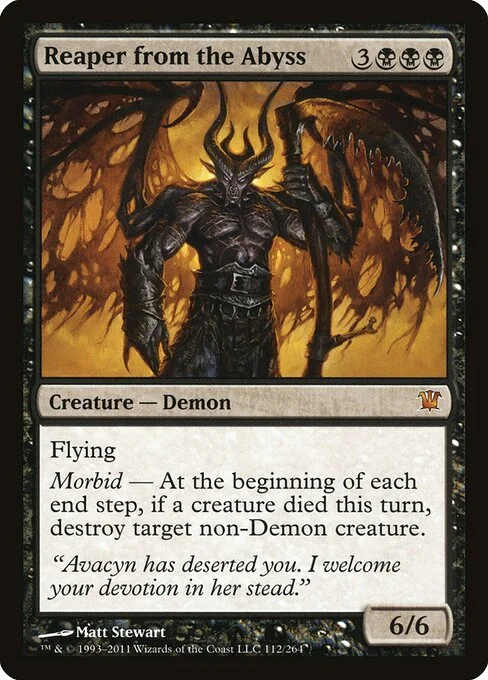 Reaper from the Abyss, carta Magic di tipo Creature — Demon illustrata da Matt Stewart