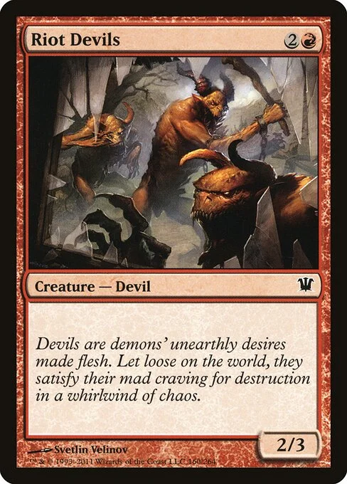 Riot Devils, carta Magic di tipo Creature — Devil illustrata da Svetlin Velinov