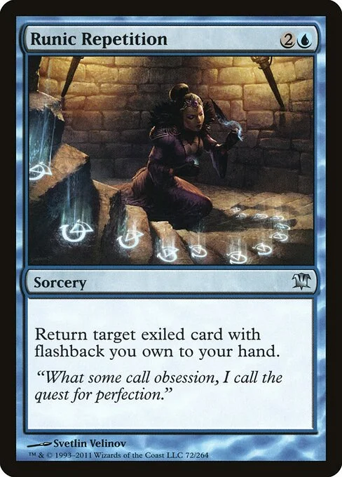 Runic Repetition, carta Magic di tipo Sorcery illustrata da Svetlin Velinov