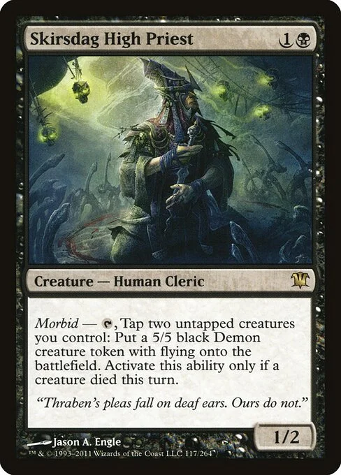 Skirsdag High Priest, carta Magic di tipo Creature — Human Cleric illustrata da Jason A. Engle