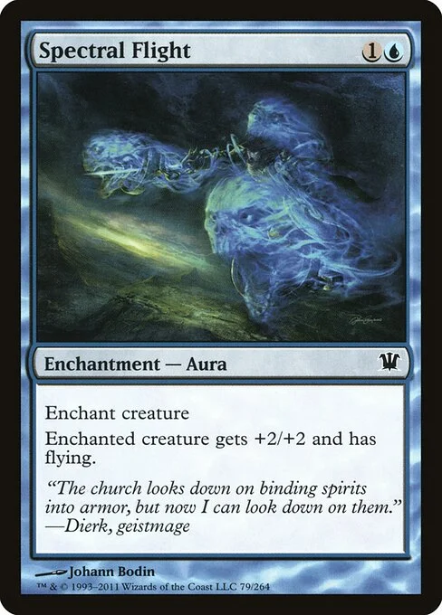 Spectral Flight, carta Magic di tipo Enchantment — Aura illustrata da Johann Bodin