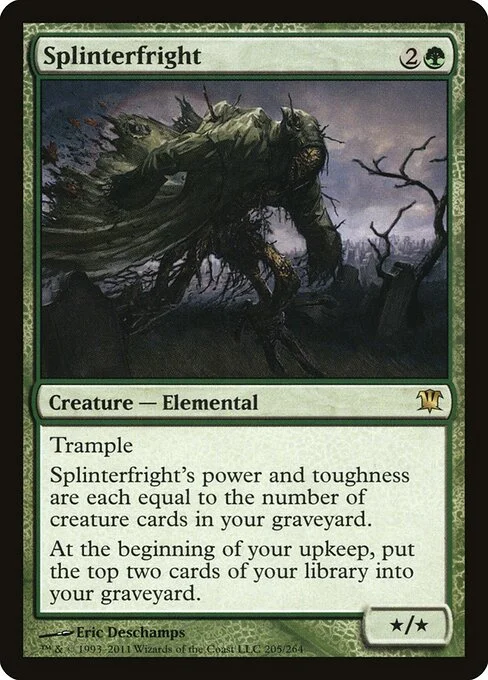 Splinterfright, carta Magic di tipo Creature — Elemental illustrata da Eric Deschamps