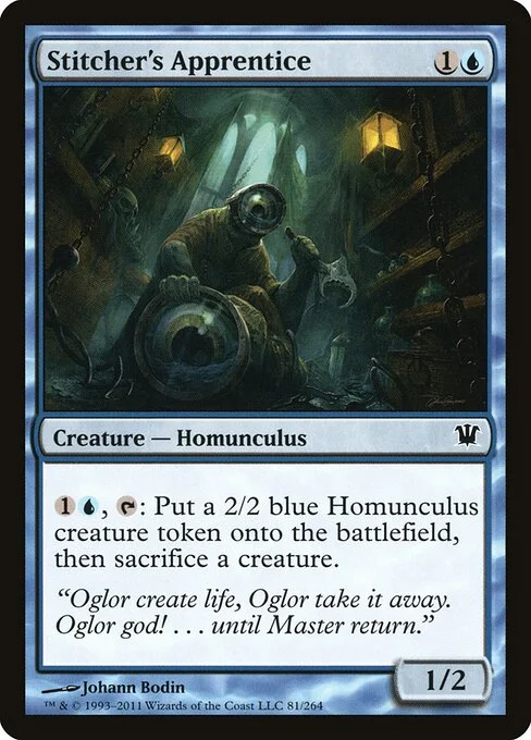 Stitcher's Apprentice, carta Magic di tipo Creature — Homunculus illustrata da Johann Bodin