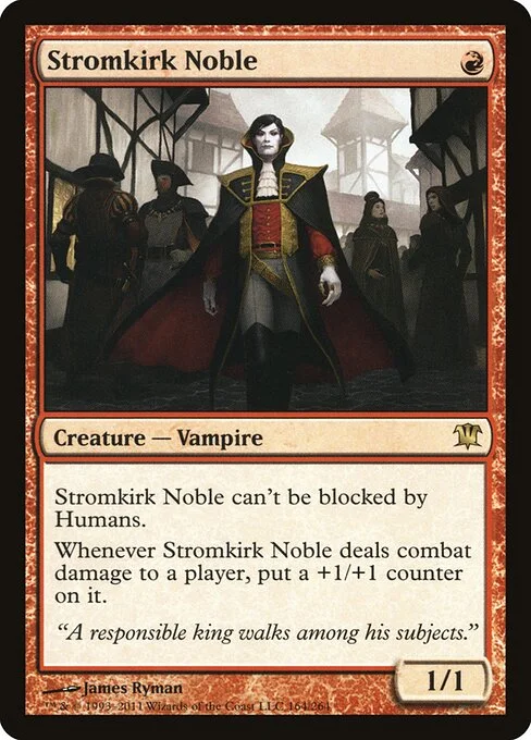 Stromkirk Noble, carta Magic di tipo Creature — Vampire Noble illustrata da James Ryman