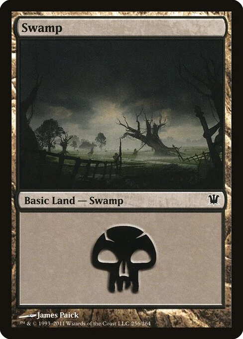 Swamp, carta Magic di tipo Basic Land — Swamp illustrata da James Paick
