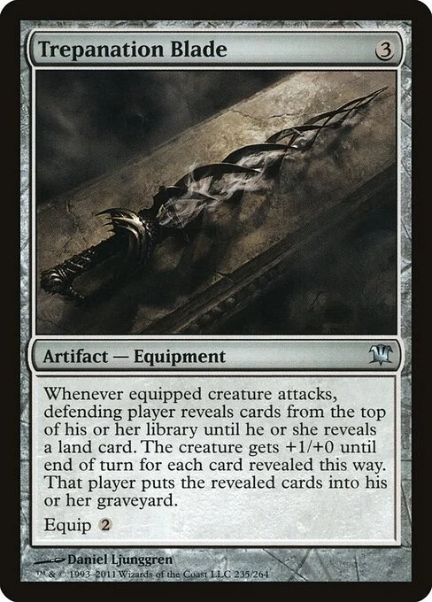 Trepanation Blade, carta Magic di tipo Artifact — Equipment illustrata da Daniel Ljunggren