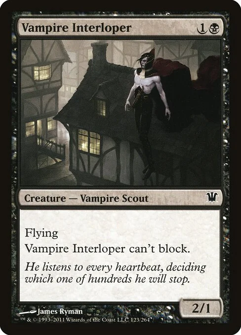 Vampire Interloper, carta Magic di tipo Creature — Vampire Scout illustrata da James Ryman