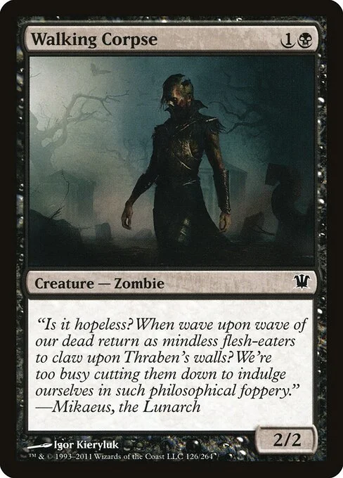Walking Corpse, carta Magic di tipo Creature — Zombie illustrata da Igor Kieryluk
